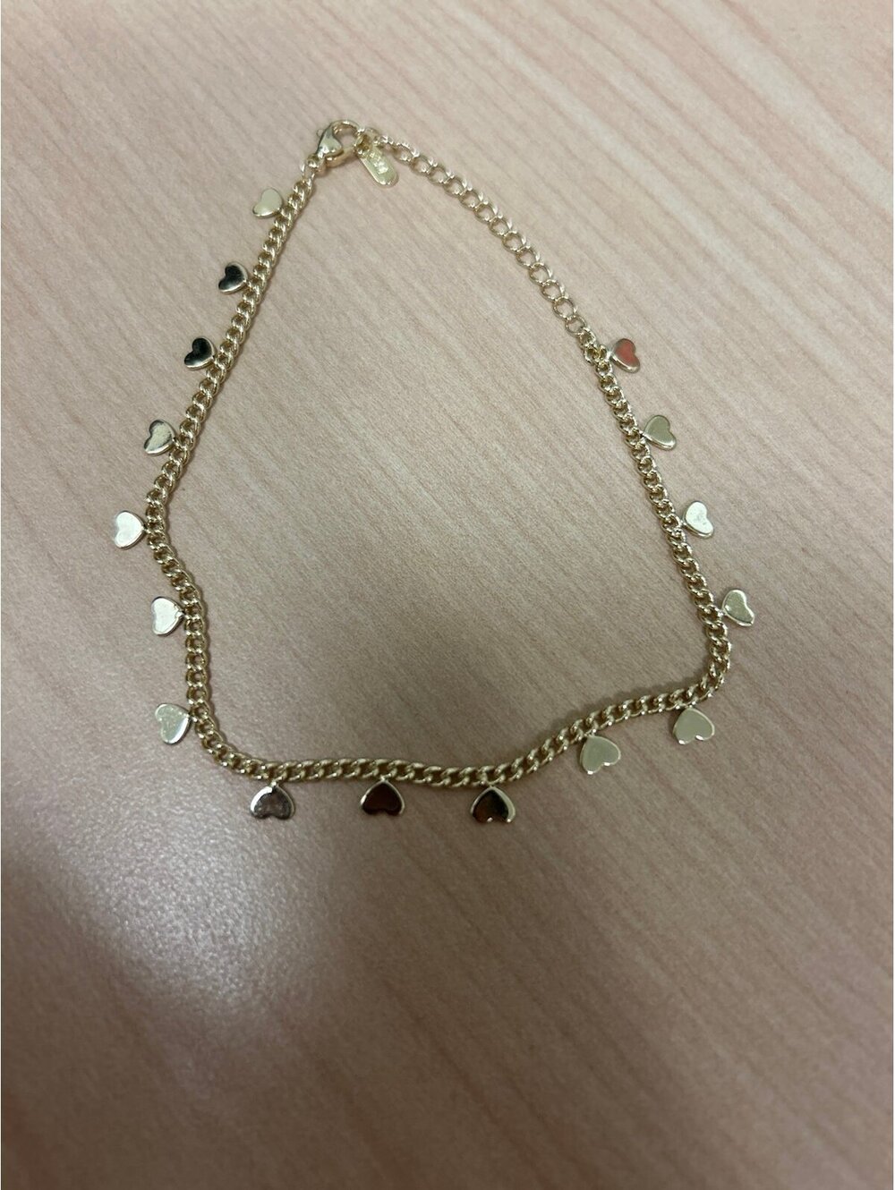 Tiny Gold Heart Anklet- very Sweet
